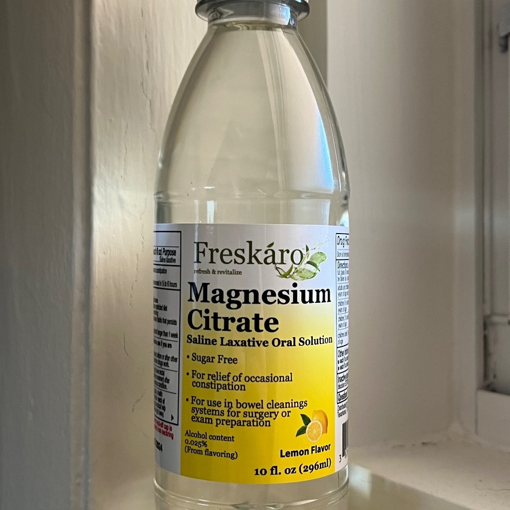 Magnesium Citrate Liquid Laxative Oral Solution - Grape - 10oz Exp 12/2024